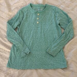Crewcuts Teal Long Sleeve Kids Tee